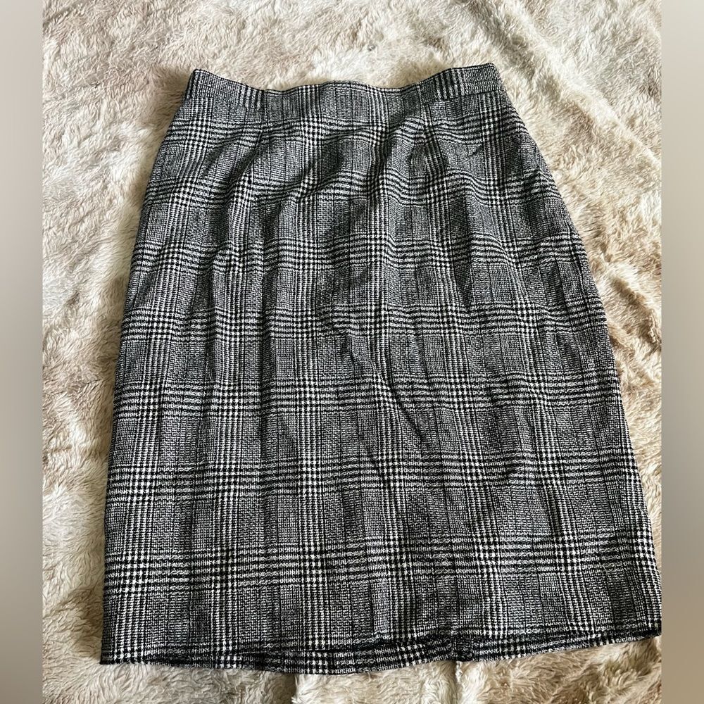 Vintage Patrick Collection Plaid Pencil Skirt